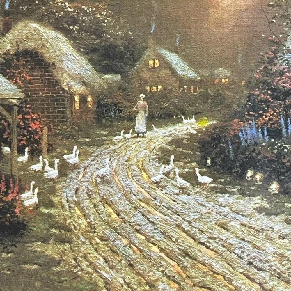 Thomas Kinkade 1000 PC Puzzle Olde Porterfield Tea Room SEALED 1999 VTG
